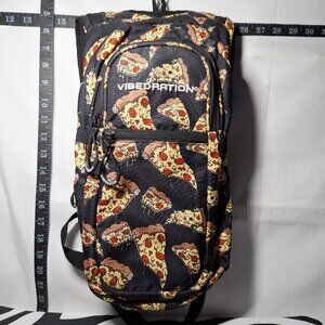 Vibedration Hydration Backpack - Pizza pattern w/o bladder